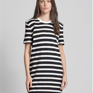 Esprit Black and White Striped Dress
